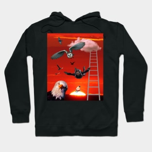 FLY LIKE THE BIRDS STAIRWAY TO DREAMS HUMPTY DUMPTY AWAITS Hoodie